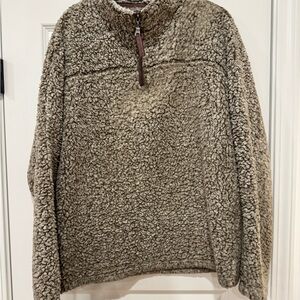 True Grit Tan Quarter Zip Pullover